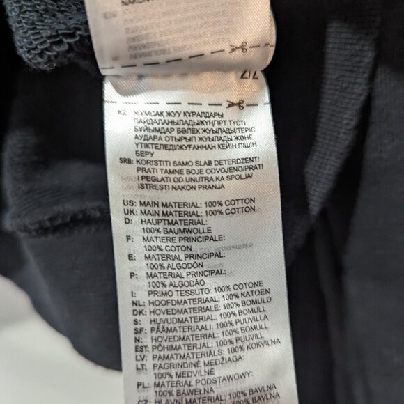 Adidas Classic Black Crop Hoodie Women's S Athleisure 100% Cotton Streetwear - Picture 6 of 8